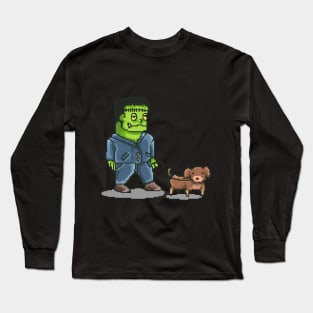 Frankenstein's Dog 8bit Long Sleeve T-Shirt